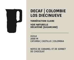 COLOMBIE LOS DIECINUEVE DECAF 250g